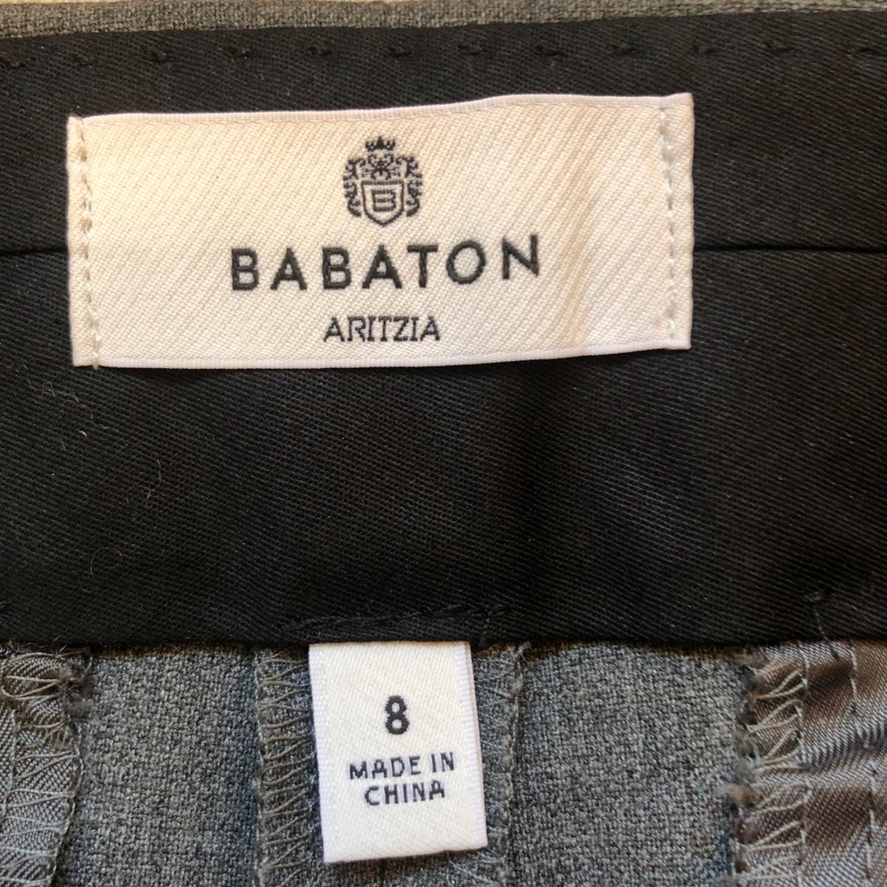 Babaton Aritzia Markova Pants Size 8 Gray Stretch Career Dress Trousers Work - Picture 14 of 16
